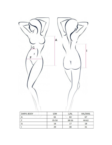 PASSION - WOMAN DARYL TEDDY NEGRO TALLA S-M