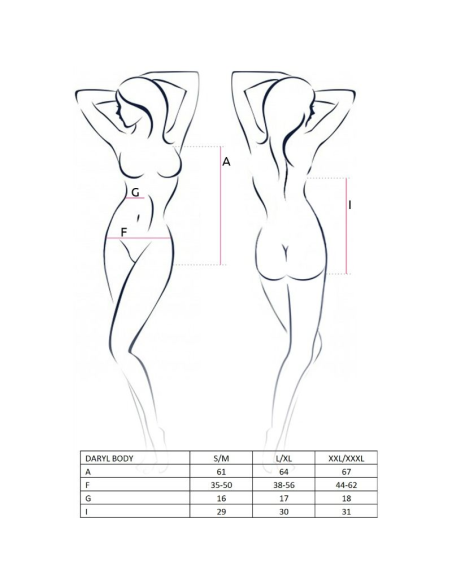 PASSION - WOMAN DARYL TEDDY NEGRO TALLA S-M