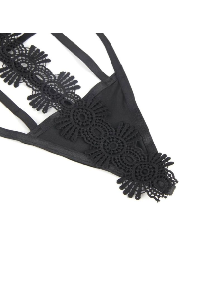 SUBBLIME - TEDDY TIRAS ENCAJE S-M