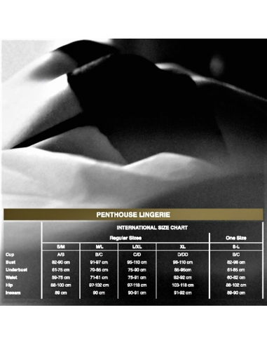 PENTHOUSE - MERMAID FANTASY TANGA NEGRO L-XL