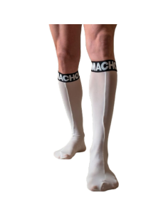 MACHO - CALCETINES FINOS BLANCO TALLA ÚNICA