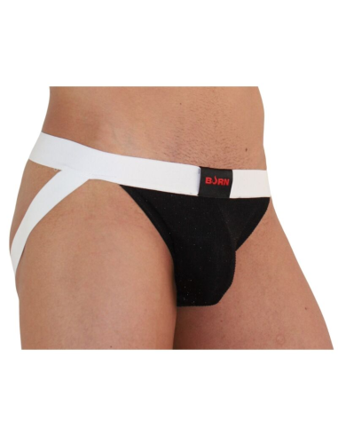BURN - 004 JOCK BRILLANTE NEGRO - BLANCO S