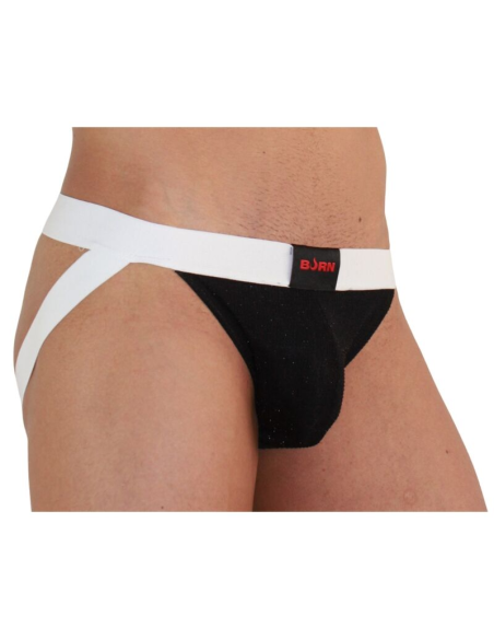 BURN - 004 JOCK BRILLANTE NEGRO - BLANCO S