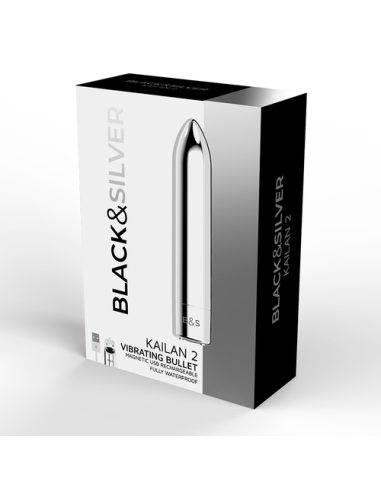 BLACK&SILVER - KAILAN 2 Bala Vibradora Carga Magnética | SEXPLACE.MX