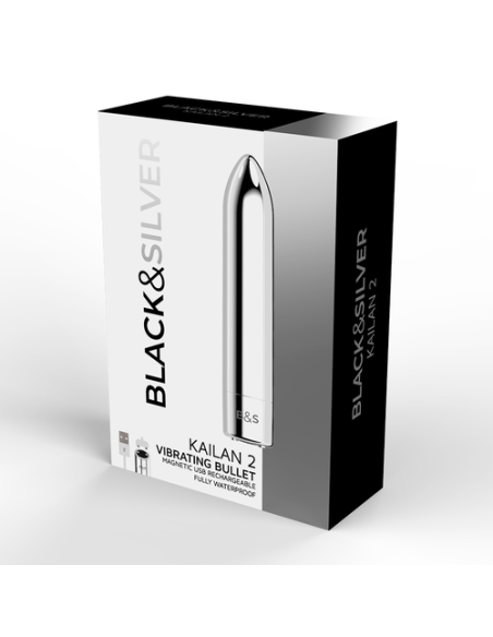 BLACK&SILVER - KAILAN 2 Bala Vibradora Carga Magnética | SEXPLACE.MX