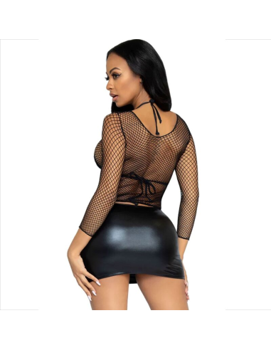 LEG AVENUE - CAMISETA RED MANGA LARGA NEGRO