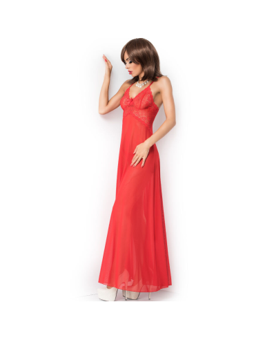 CHILIROSE - CR 3883 BABYDOLL LARGO ROJO S-M