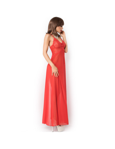 CHILIROSE - CR 3883 BABYDOLL LARGO ROJO S-M