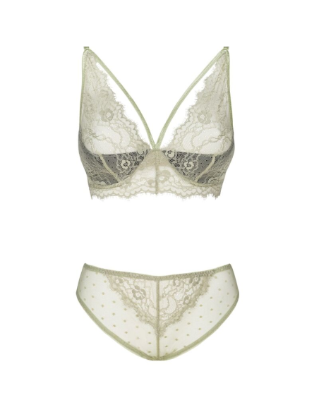 LIVCO CORSETTI FASHION - PINE LC 90667 SUJETADOR PANTY KHAKI S-M