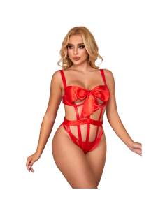 SUBBLIME - 954468 BODY SEXY CALADO CON LAZO ROJO S-M