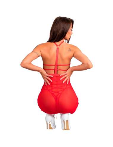 LIVCO CORSETTI FASHION - SANTAS CANDY LC 90722 CAMISA TANGA NAVIDEÑO S-M