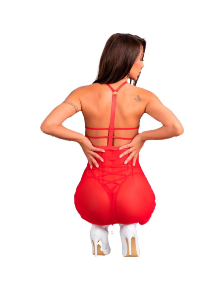 LIVCO CORSETTI FASHION - SANTAS CANDY LC 90722 CAMISA TANGA NAVIDEÑO S-M
