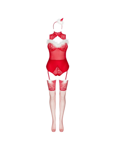 LIVCO CORSETTI FASHION - LIMPID SNOWFLAKES LC 90604 BODY MEDIAS DIADEMA NAVIDEÑA S-M
