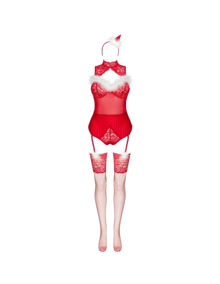 LIVCO CORSETTI FASHION - LIMPID SNOWFLAKES LC 90604 BODY MEDIAS DIADEMA NAVIDEÑA S-M
