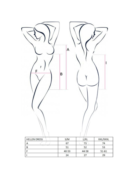 PASSION - WOMAN HELLEN VESTIDO Y TANGA TALLA S-M