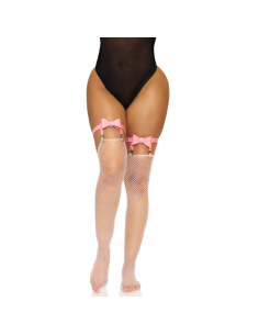 LEG AVENUE - LIGUERO ALTO DE CUERO VEGANO TALLA ÚNICA - ROSA