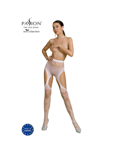 PASSION - ECO COLLECTION BODYSTOCKING ECO S005 BLANCO