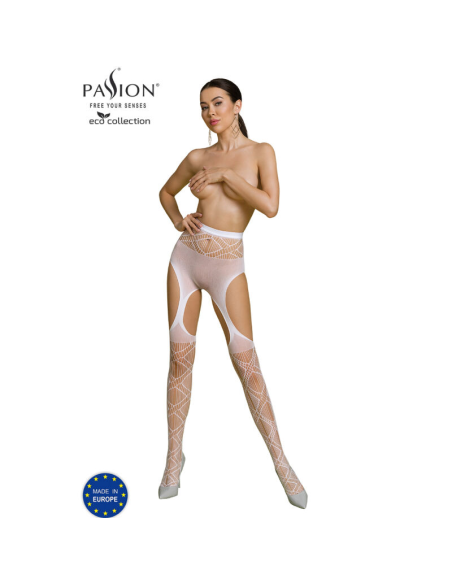 PASSION - ECO COLLECTION BODYSTOCKING ECO S005 BLANCO
