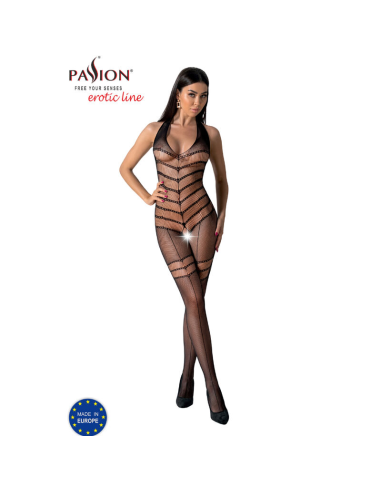 PASSION - BS100 BODYSTOCKING NEGRO TALLA ÚNICA