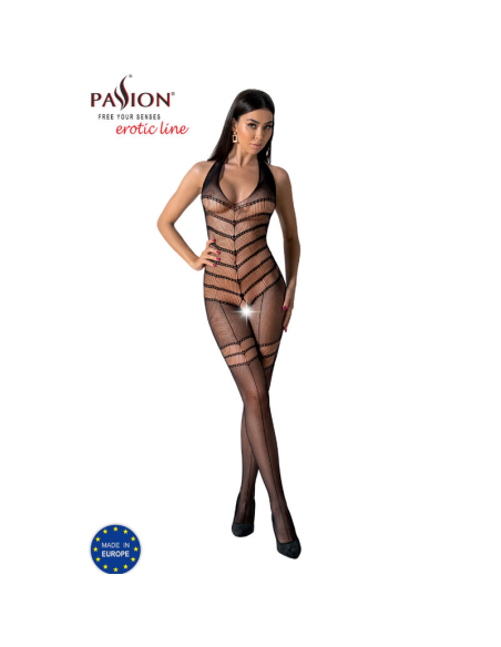 PASSION - BS100 BODYSTOCKING NEGRO TALLA ÚNICA