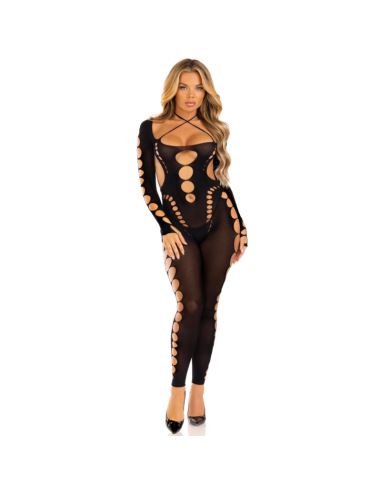 LEG AVENUE - BODYSTOCKING TOBILLO RECKLESS NEGRO