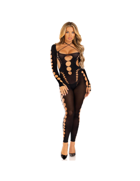 LEG AVENUE - BODYSTOCKING TOBILLO RECKLESS NEGRO