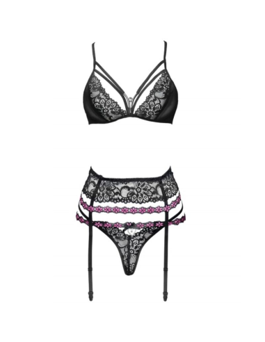 LIVCO CORSETTI FASHION - SNEHANA LC 90443 SUJETADOR LIGUERO PANTY NEGRO S-M