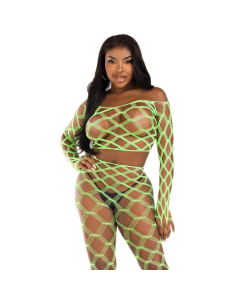 LEG AVENUE - TOP and LEGGINS HARDCORE VERDE
