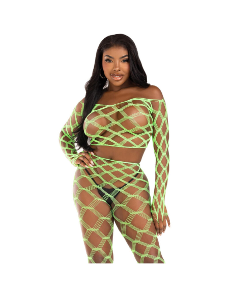 LEG AVENUE - TOP and LEGGINS HARDCORE VERDE