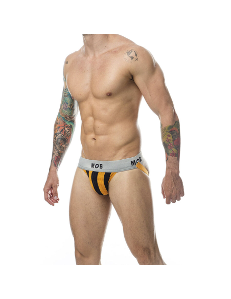 MOB - JOCK CLASICO STRIPE NARANJA TALLA L