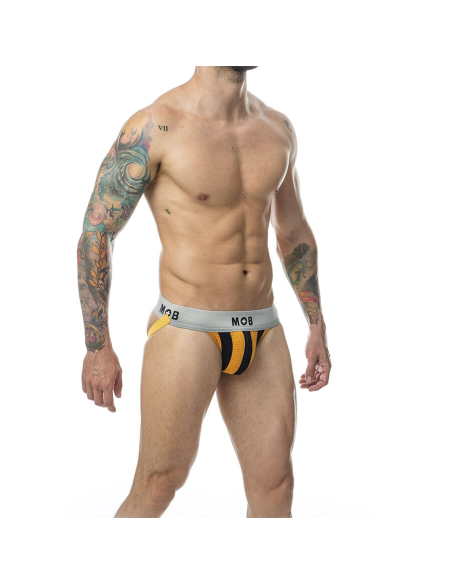 MOB - JOCK CLASICO STRIPE NARANJA TALLA L