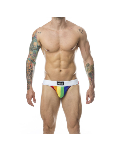 MOB - JOCK CLASICO STRIPE RAINBOW TALLA L