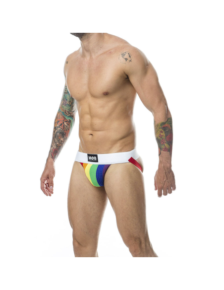 MOB - JOCK CLASICO STRIPE RAINBOW TALLA L