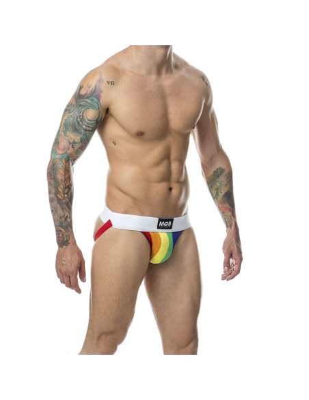 MOB - JOCK CLASICO STRIPE RAINBOW TALLA L