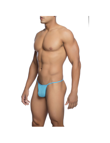 MOB - TANGA TRANSPARENTE CON FORMA DE T AQUA TALLA L-XL