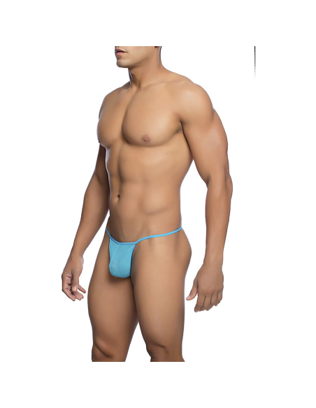 MOB - TANGA TRANSPARENTE CON FORMA DE T AQUA TALLA L-XL