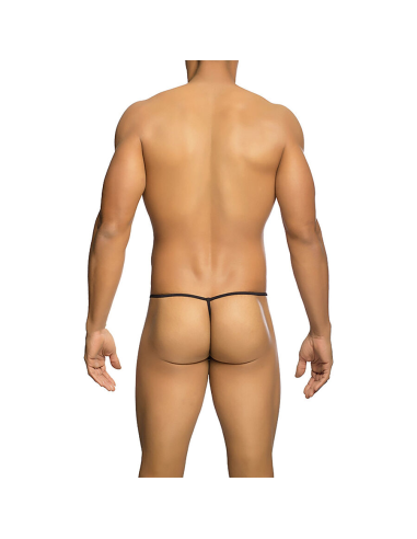 MOB - TANGA TRANSPARENTE CON FORMA DE T NEGRO TALLA L-XL