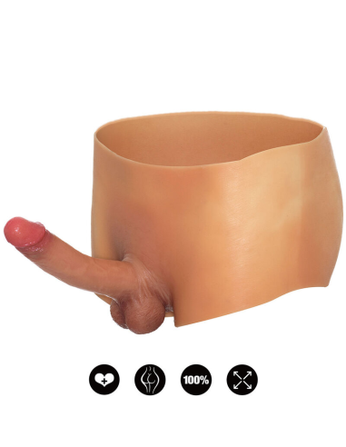 HIDDEN DESIRE - ALTER EGO BÓXER CON PENE 18 CM NATURAL TALLA S-M