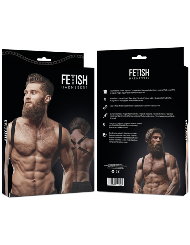 FETISH SUBMISSIVE ATTITUDE - ARNÉS ECOPIEL ESPALDA HOMBRE