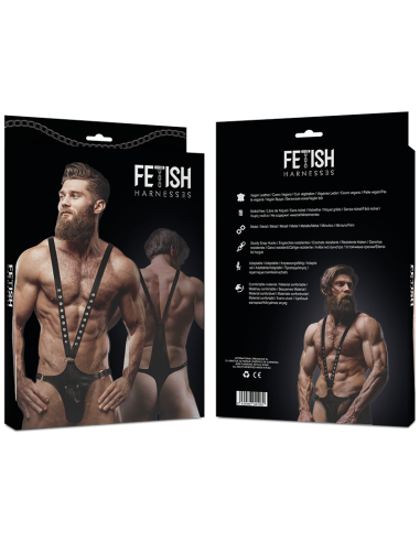 FETISH SUBMISSIVE ATTITUDE - ARNÉS ECOPIEL FORMA DE V HOMBRE