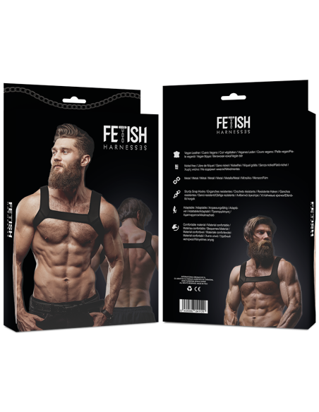 FETISH SUBMISSIVE ATTITUDE - ARNÉS NEOPRENO PECHO HOMBRE TALLA L