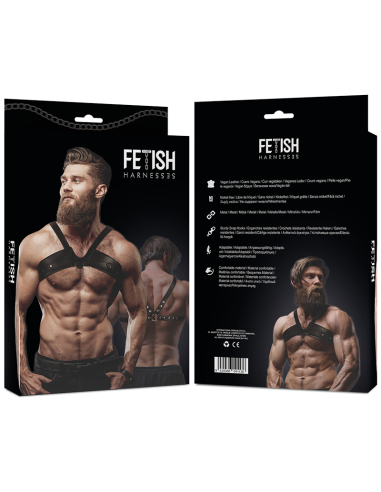 FETISH SUBMISSIVE ATTITUDE - ARNÉS ECOPIEL BRIGADE PECHO HOMBRE
