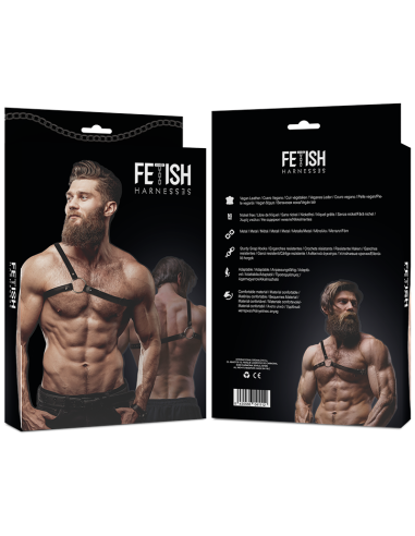 FETISH SUBMISSIVE - ATTITUDE ARNÉS ECOPIEL HOMBRO CRUZADO HOMBRE