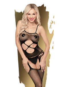 PENTHOUSE HOT NIGHTFALL - Bodystocking Negro | Ropa Erótica | SEXPLACE.MX