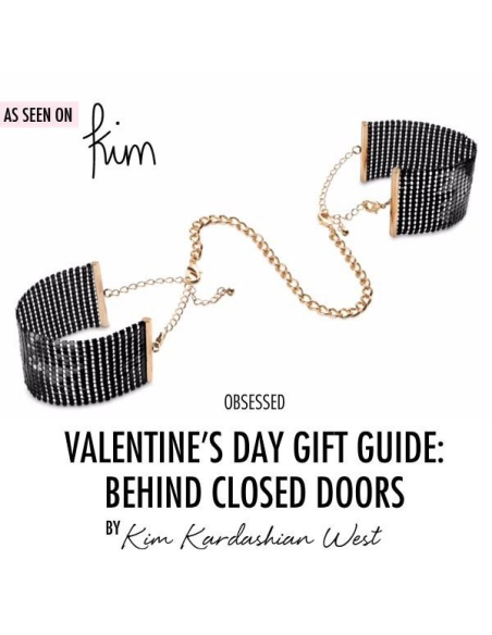 BIJOUX - DÉSIR MÉTALLIQUE ESPOSAS MALLA METALICA NEGRA