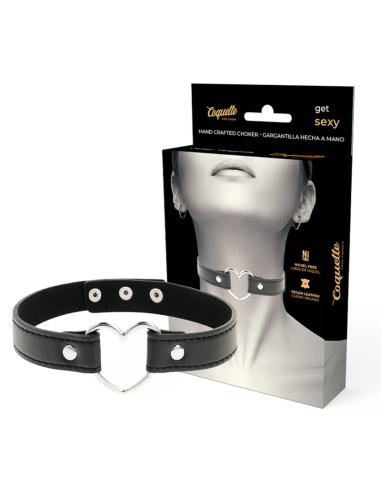 COQUETTE CHIC DESIRE - COLLAR CUERO VEGANO ACCESORIO WOMAN CORAZÓN