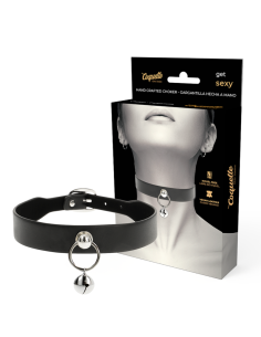 COQUETTE CHIC DESIRE - COLLAR CUERO VEGANO ACCESORIO WOMAN CASCABEL-ARO
