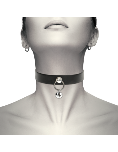 COQUETTE CHIC DESIRE - COLLAR CUERO VEGANO ACCESORIO WOMAN CASCABEL-ARO