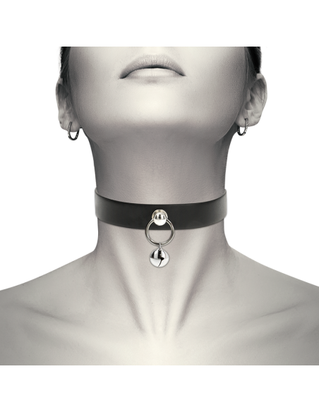 COQUETTE CHIC DESIRE - COLLAR CUERO VEGANO ACCESORIO WOMAN CASCABEL-ARO