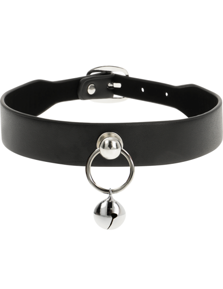 COQUETTE CHIC DESIRE - COLLAR CUERO VEGANO ACCESORIO WOMAN CASCABEL-ARO